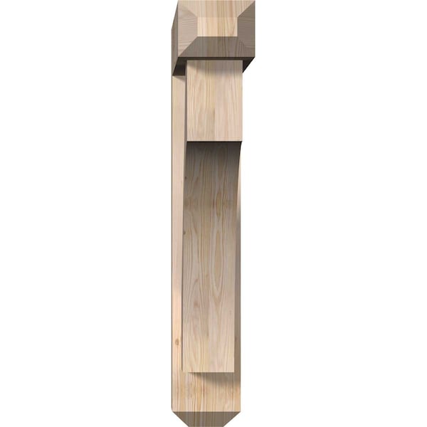 Westlake Craftsman Smooth Bracket W/ Offset Brace, Douglas Fir, 7 1/2W X 36D X 44H